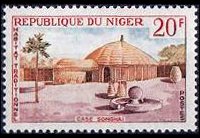 Niger 1964 - serie Abitazioni tipiche: 20 fr