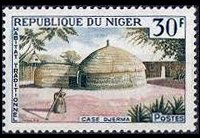 Niger 1964 - serie Abitazioni tipiche: 30 fr