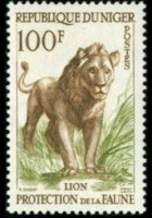 Niger 1959 - serie Animali: 100 fr