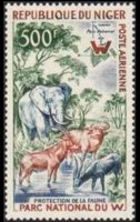 Niger 1960 - serie Animali: 500 fr