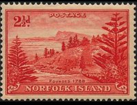 Norfolk 1947 - serie Baia di Ball: 2½ p