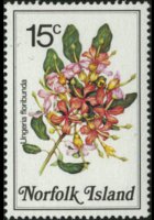 Norfolk 1984 - serie Fiori: 15 c