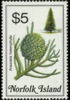 Norfolk Island 1984 - set Flowers: 5 $