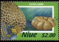 Niue 1996 - serie Coralli: 2 $