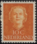 Olanda 1949 - serie Regina Giuliana: 10 c