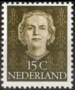 Olanda 1949 - serie Regina Giuliana: 15 c
