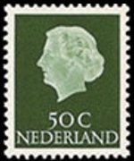 Olanda 1953 - serie Regina Giuliana: 50 c