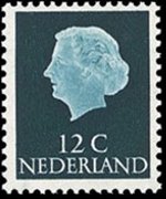Olanda 1953 - serie Regina Giuliana: 12 c