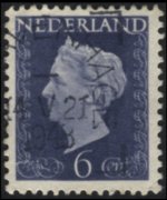Olanda 1947 - serie Regina Guglielmina: 6 c
