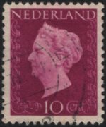 Olanda 1947 - serie Regina Guglielmina: 10 c