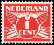 Olanda 1924 - serie Colomba in volo: 1 c