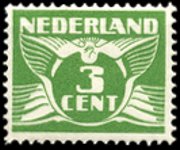 Olanda 1924 - serie Colomba in volo: 3 c