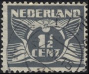 Olanda 1924 - serie Colomba in volo: 1½ c