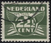 Olanda 1924 - serie Colomba in volo: 22½ c
