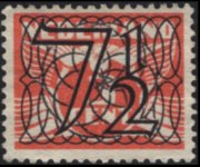 Netherlands 1940 - set Flying dove surcharged: 7½ c su 3 c