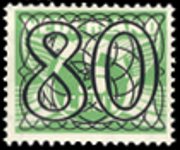 Olanda 1940 - serie Colomba in volo soprastampati: 80 c su 3 c