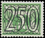 Netherlands 1940 - set Flying dove surcharged: 250 c su 3 c