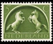 Olanda 1943 - serie Simboli germanici e eroi del mare: 5 c