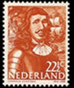 Netherlands 1943 - set Germanic symbols and naval heroes: 22½ c