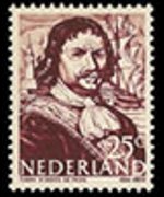 Netherlands 1943 - set Germanic symbols and naval heroes: 25 c