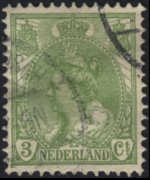 Olanda 1899 - serie Regina Guglielmina: 3 c