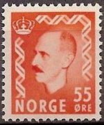 Norway 1950 - set King Haakon VII: 55 ø