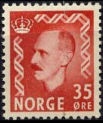 Norway 1950 - set King Haakon VII: 35 ø