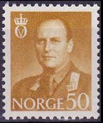 Norway 1958 - set King Olaf V: 50 ø