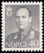 Norvegia 1958 - serie Re Olaf V: 40 ø