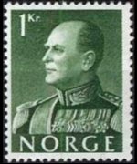 Norvegia 1959 - serie Re Olaf V - Alti valori: 1 kr