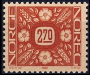 Norvegia 1986 - serie Cifra: 2,70 kr