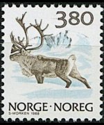 Norvegia 1988 - serie Fauna: 3,80 kr