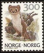 Norvegia 1988 - serie Fauna: 3,00 kr