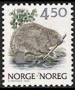 Norvegia 1988 - serie Fauna: 4,50 kr