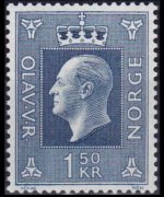 Norvegia 1969 - serie Re Olaf V - Alti valori: 1,50 kr