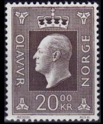 Norvegia 1969 - serie Re Olaf V - Alti valori: 20 kr