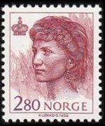 Norvegia 1992 - serie Re Harald V e Regina Sonja: 2,80 kr