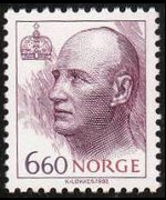 Norvegia 1992 - serie Re Harald V e Regina Sonja: 6,60 kr