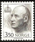 Norvegia 1992 - serie Re Harald V e Regina Sonja: 3,50 kr