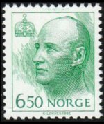 Norvegia 1992 - serie Re Harald V e Regina Sonja: 6,50 kr