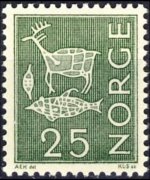 Norvegia 1962 - serie Motivi locali: 25 ø