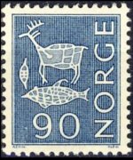 Norvegia 1962 - serie Motivi locali: 90 ø