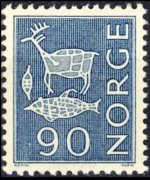 Norway 1962 - set Local patterns: 90 ø