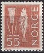 Norway 1962 - set Local patterns: 55 ø