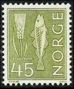 Norway 1962 - set Local patterns: 45 ø