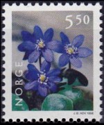 Norway 1997 - set Flowers: 5,50 kr