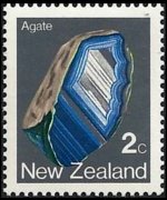 Nuova Zelanda 1982 - serie Minerali: 2 c