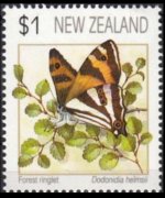 Nuova Zelanda 1991 - serie Farfalle - Alti valori: 1 $