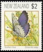 Nuova Zelanda 1991 - serie Farfalle - Alti valori: 2 $