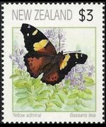 Nuova Zelanda 1991 - serie Farfalle - Alti valori: 3 $